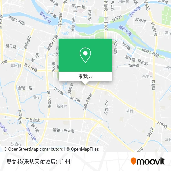 樊文花(乐从天佑城店)地图