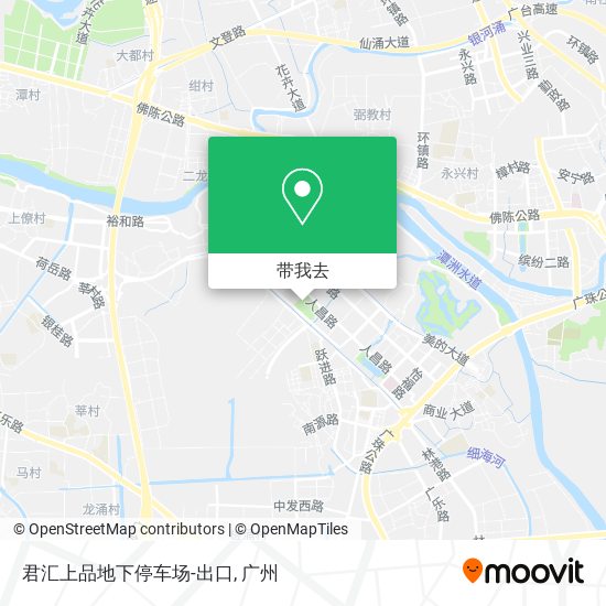 君汇上品地下停车场-出口地图