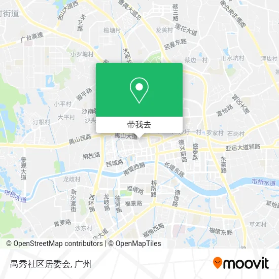 禺秀社区居委会地图