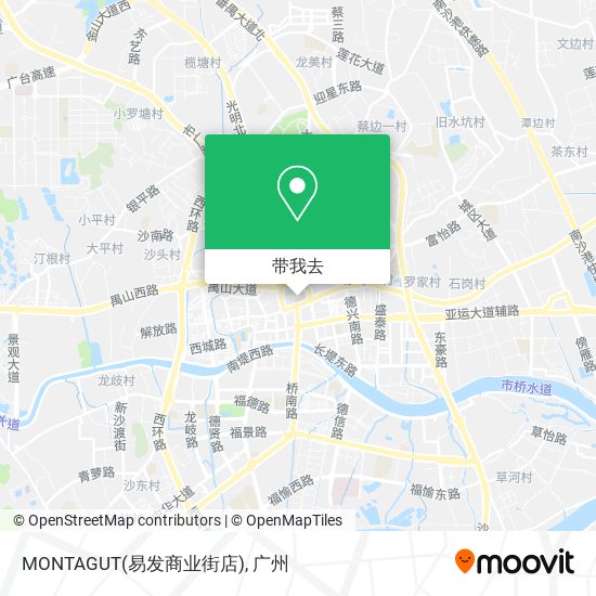 MONTAGUT(易发商业街店)地图
