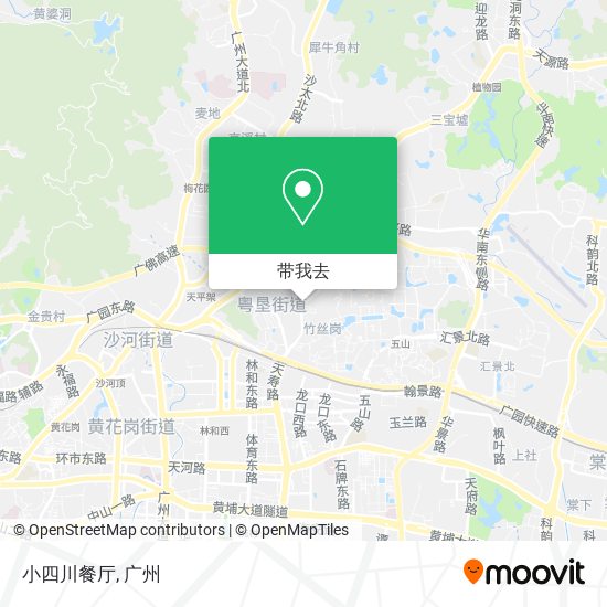 小四川餐厅地图