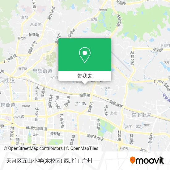 天河区五山小学(东校区)-西北门地图