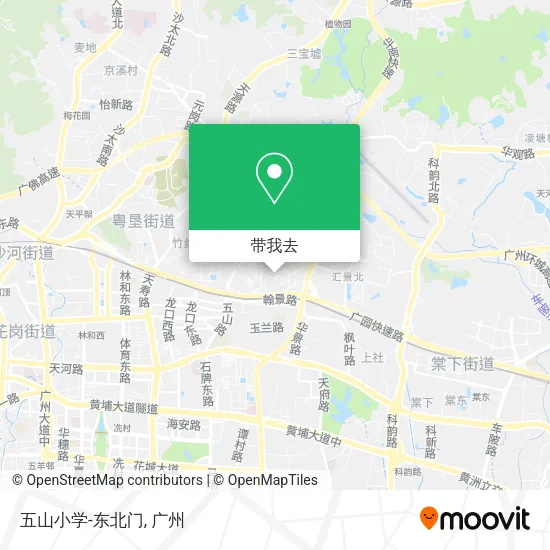 五山小学-东北门地图