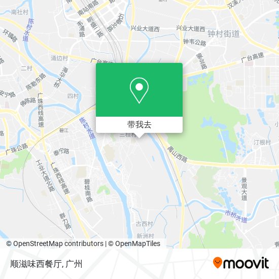 顺滋味西餐厅地图