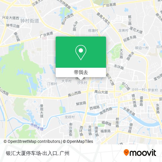 银汇大厦停车场-出入口地图