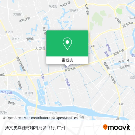 搏文皮具鞋材辅料批发商行地图