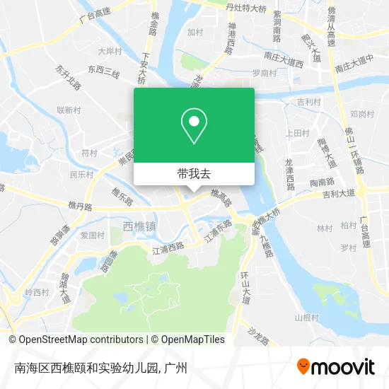 南海区西樵颐和实验幼儿园地图