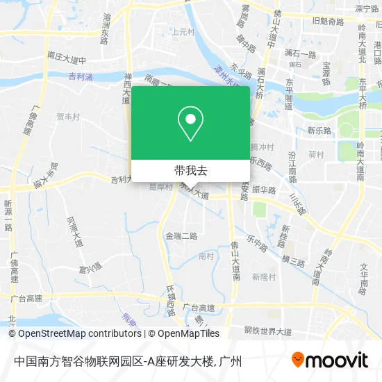 中国南方智谷物联网园区-A座研发大楼地图