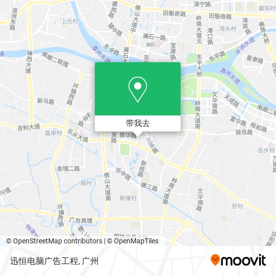 迅恒电脑广告工程地图