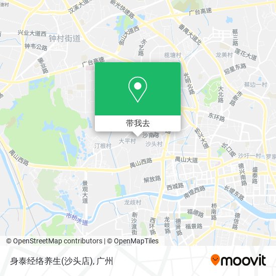 身泰经络养生(沙头店)地图