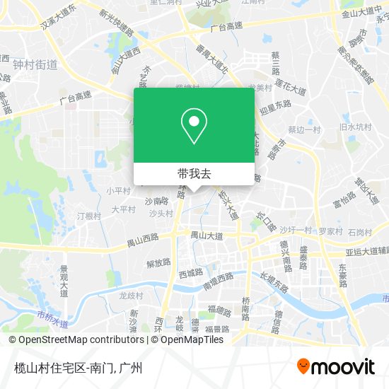 榄山村住宅区-南门地图
