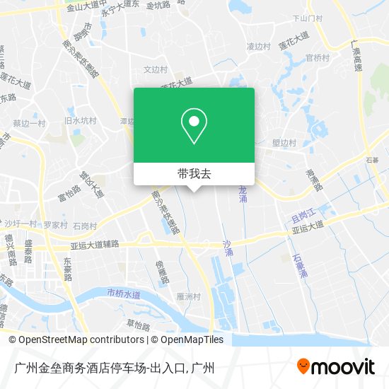 广州金垒商务酒店停车场-出入口地图