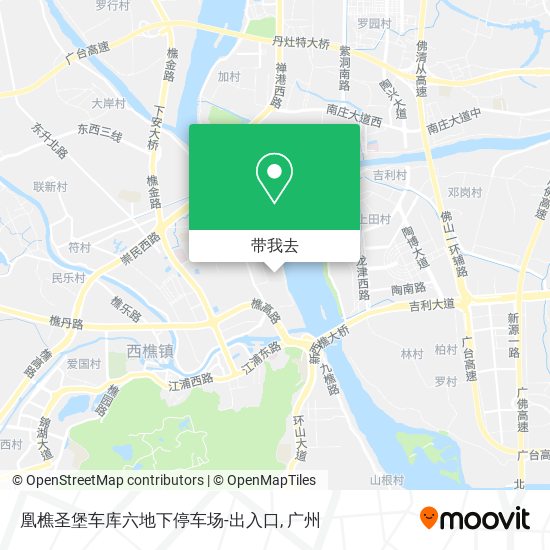 凰樵圣堡车库六地下停车场-出入口地图