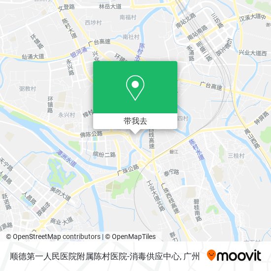 顺德第一人民医院附属陈村医院-消毒供应中心地图