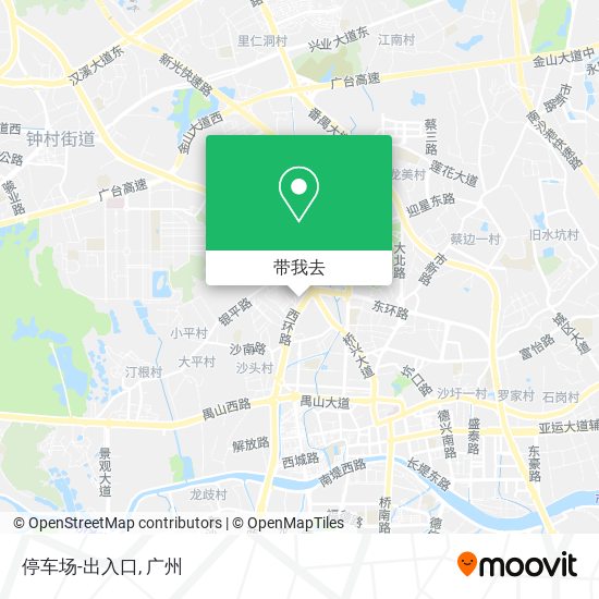 停车场-出入口地图