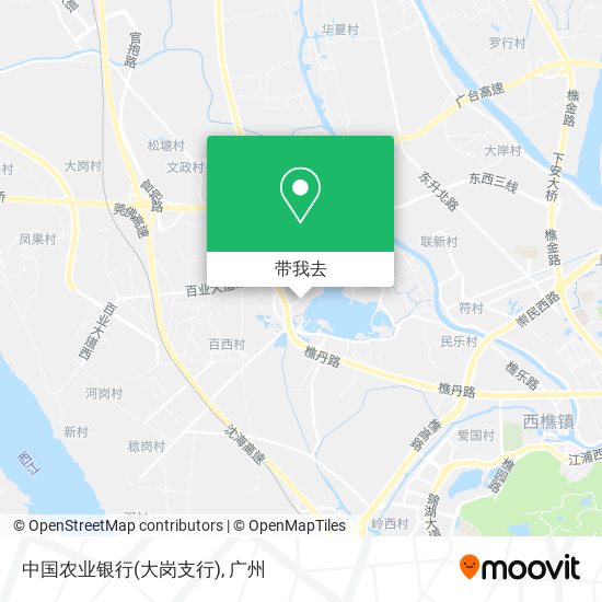 中国农业银行(大岗支行)地图