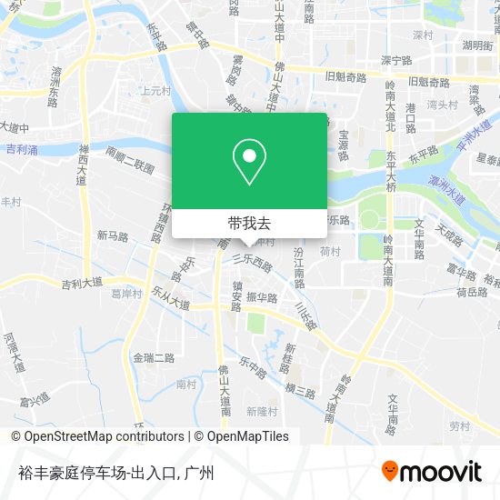 裕丰豪庭停车场-出入口地图
