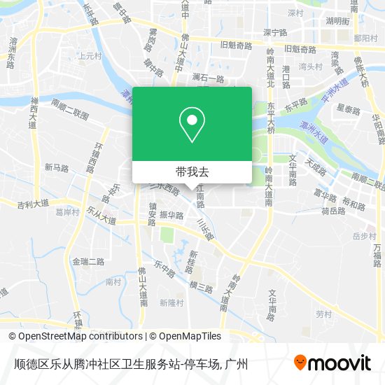 顺德区乐从腾冲社区卫生服务站-停车场地图