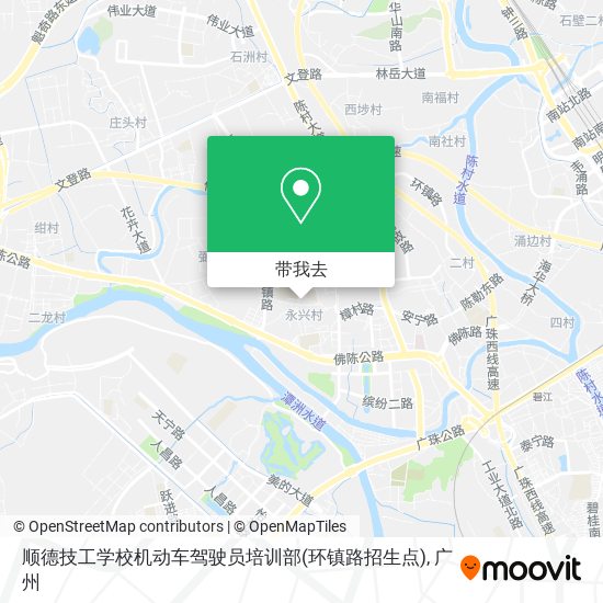 顺德技工学校机动车驾驶员培训部(环镇路招生点)地图