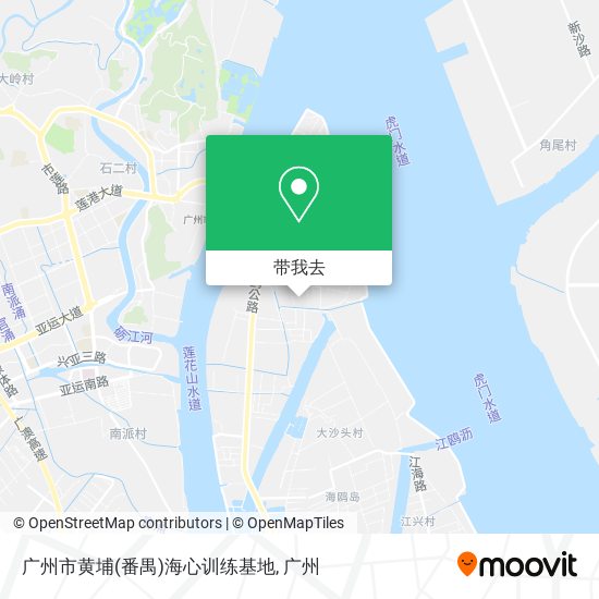 广州市黄埔(番禺)海心训练基地地图