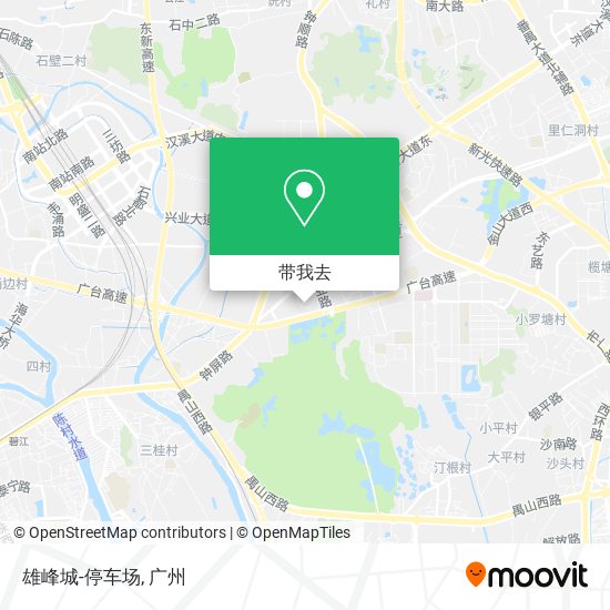 雄峰城-停车场地图