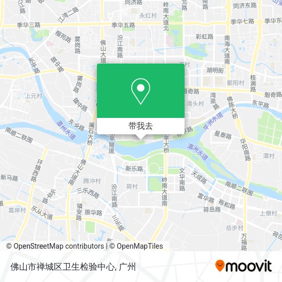 佛山市禅城区卫生检验中心地图