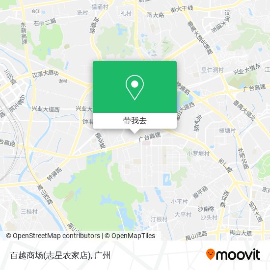 百越商场(志星农家店)地图