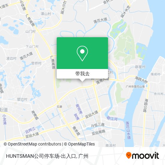 HUNTSMAN公司停车场-出入口地图