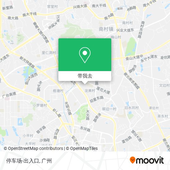 停车场-出入口地图