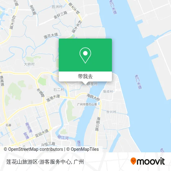 莲花山旅游区-游客服务中心地图