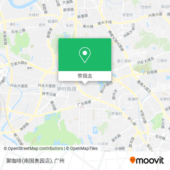 聚咖啡(南国奥园店)地图