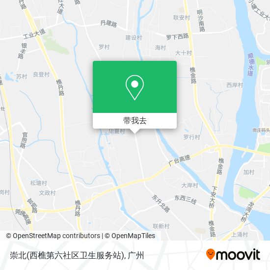 崇北(西樵第六社区卫生服务站)地图