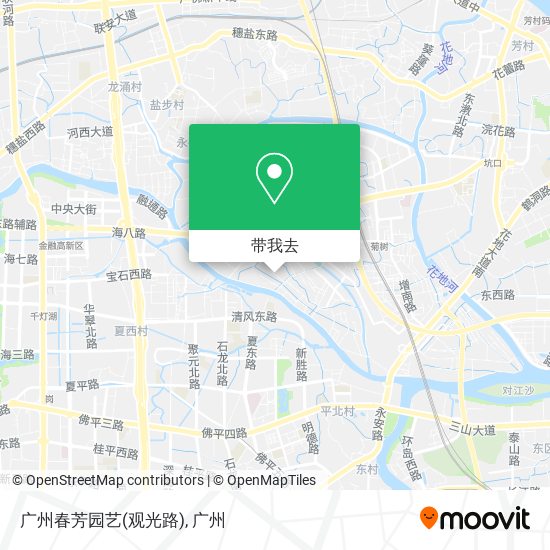 广州春芳园艺(观光路)地图