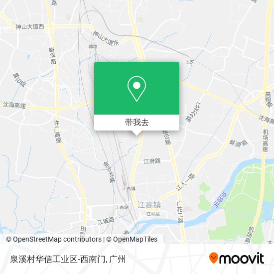 泉溪村华信工业区-西南门地图