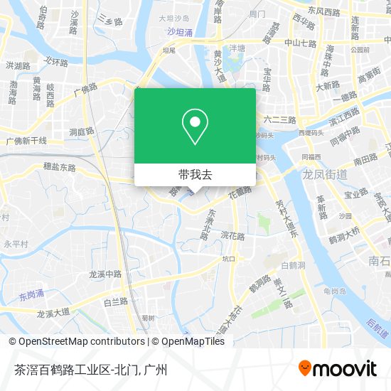 茶滘百鹤路工业区-北门地图