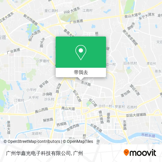 广州华鑫光电子科技有限公司地图
