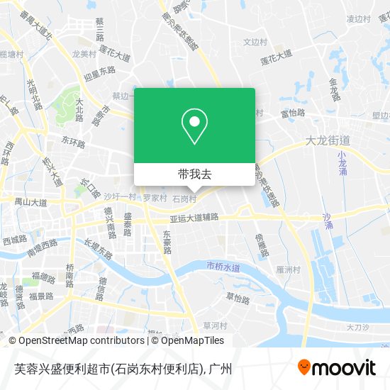 芙蓉兴盛便利超市(石岗东村便利店)地图