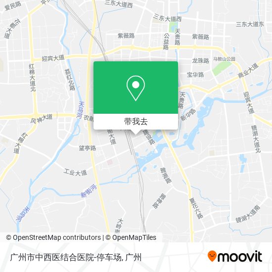 广州市中西医结合医院-停车场地图