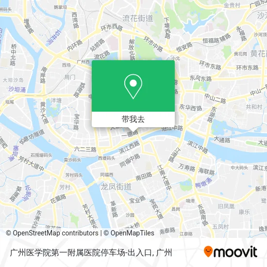广州医学院第一附属医院停车场-出入口地图