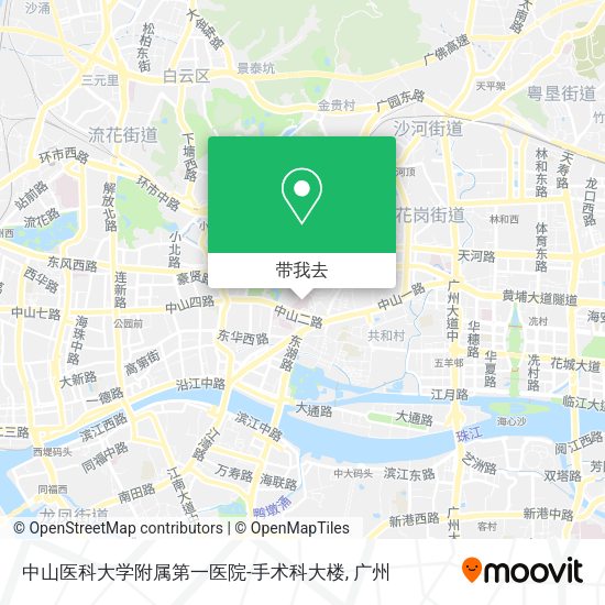 中山医科大学附属第一医院-手术科大楼地图