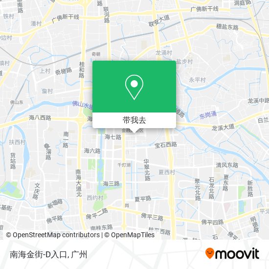 南海金街-D入口地图