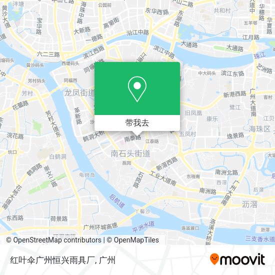红叶伞广州恒兴雨具厂地图