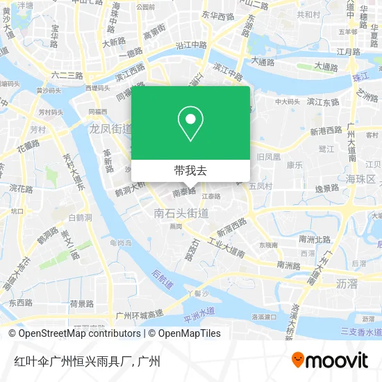 红叶伞广州恒兴雨具厂地图