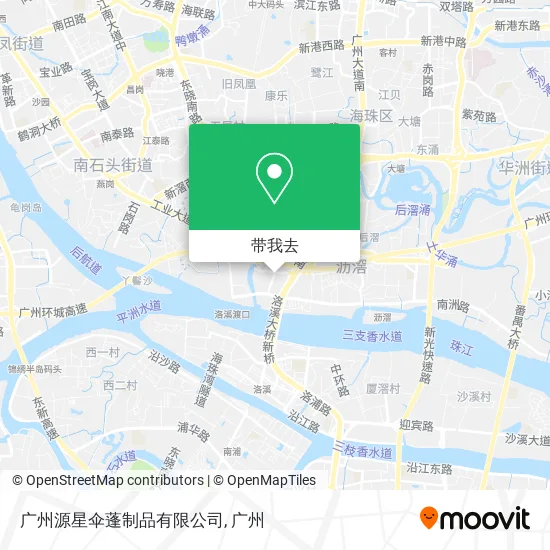 广州源星伞蓬制品有限公司地图