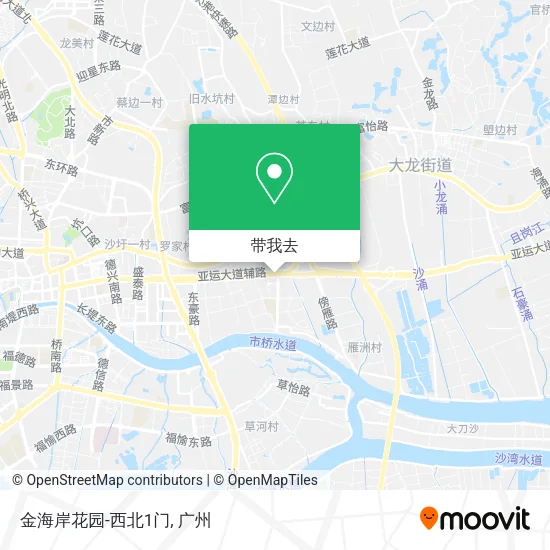金海岸花园-西北1门地图