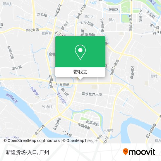 新隆货场-入口地图