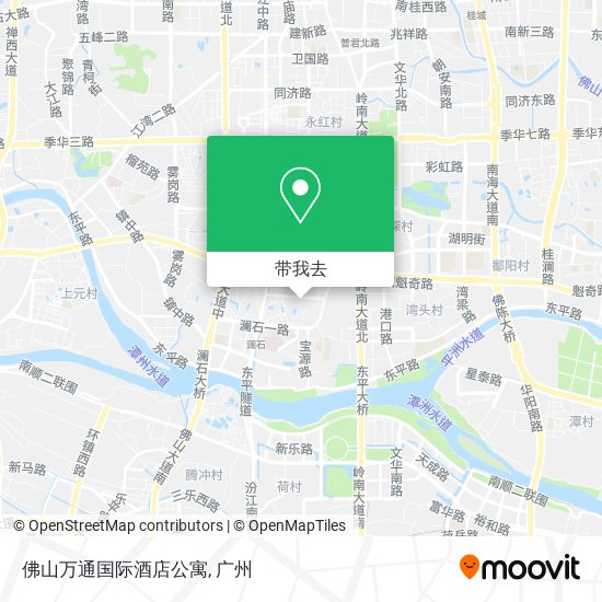 佛山万通国际酒店公寓地图