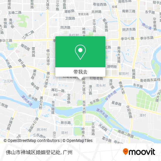 佛山市禅城区婚姻登记处地图