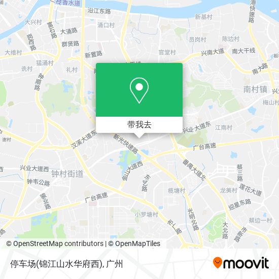 停车场(锦江山水华府西)地图