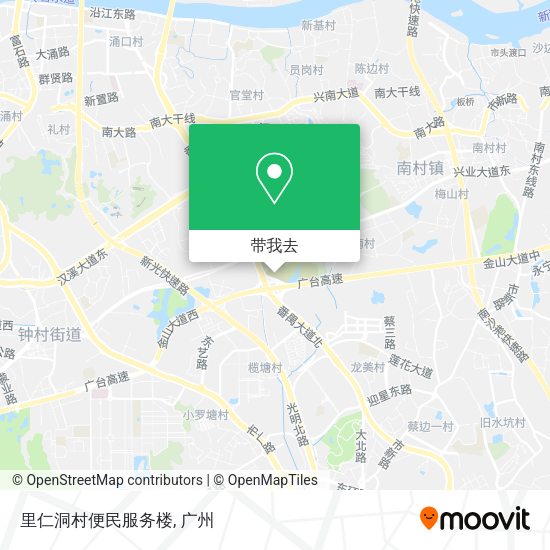 里仁洞村便民服务楼地图